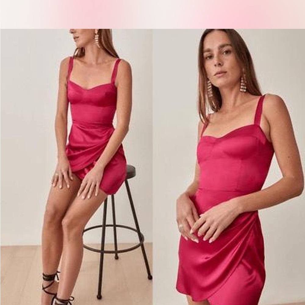 Elegant silk fonda Mini Dress